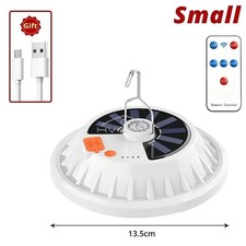 Solar Hanging Light Rechargeable Remote Outdoor Camping Lantern Lamp