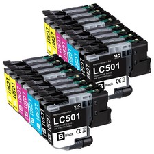 LC501 Ink Cartridges Compatible for Brother MFC-J1260DW MFC-J1360DW MFC-J1410DW