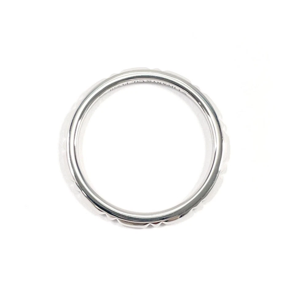 TIFFANY&Co. Anillo Banda Verdadera Anillo Pt950Platino EE. UU. 6.75 (Talla EE. UU.) Joyería Unisex - Imagen 4 de 4