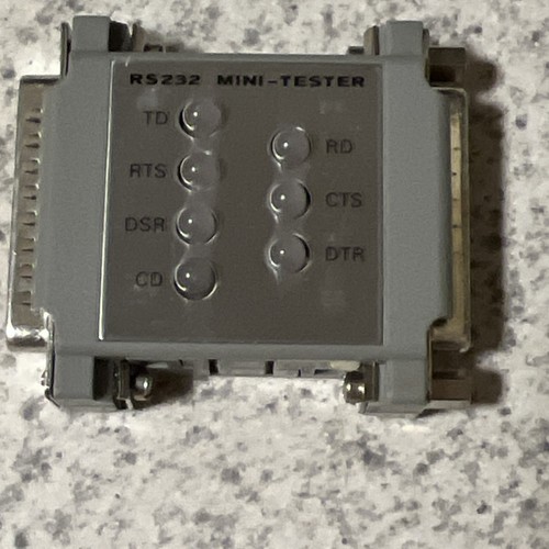 RS232 MINI-TESTER DB25 Computer Cable Tester Diagnostic Tool used