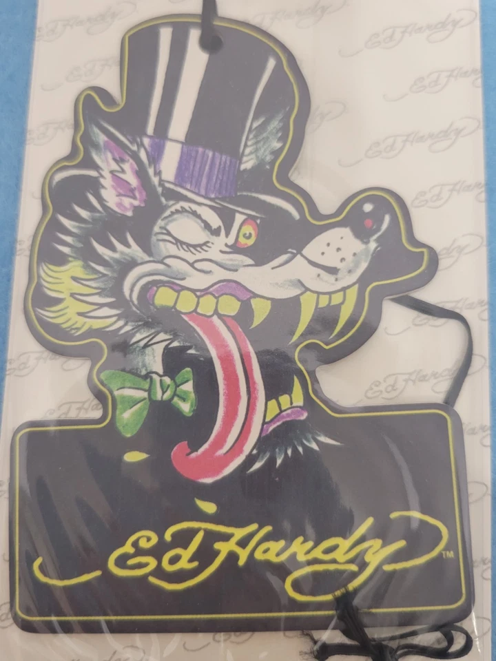 Ambientador Ed Hardy por Christian Audigier Wolf aroma pachulí nuevo Foto 2 de 4