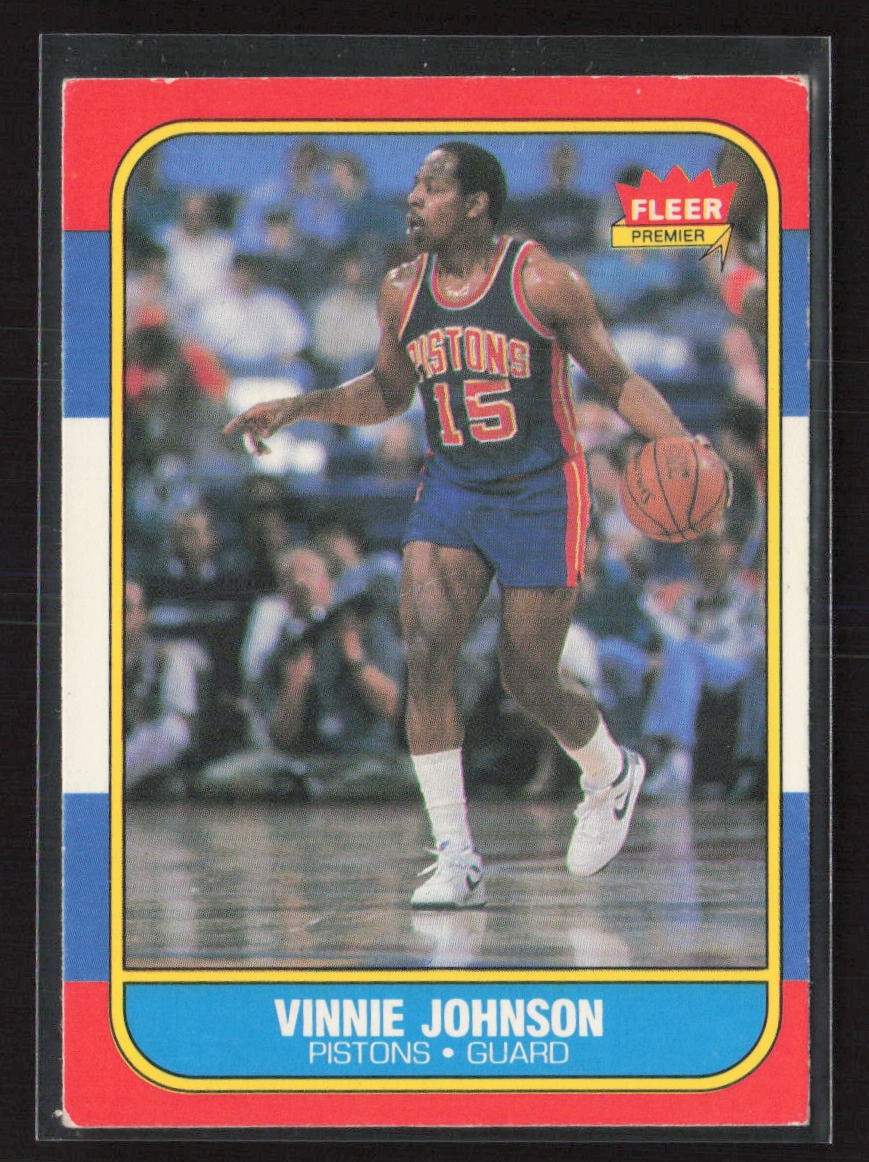 1986-87 Fleer #56 Vinnie Johnson - VG/EX Set Break!