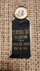 GAR MEMORIAL DAY CELEBRATION PINBACK RIBBON - TOLEDO, OHIO - MAY 30, 1901