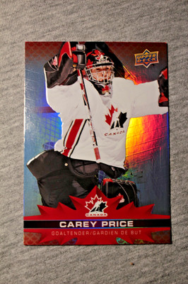 Carey Price 2021-22 Team Canada Tim Hortons Upper Deck Hockey