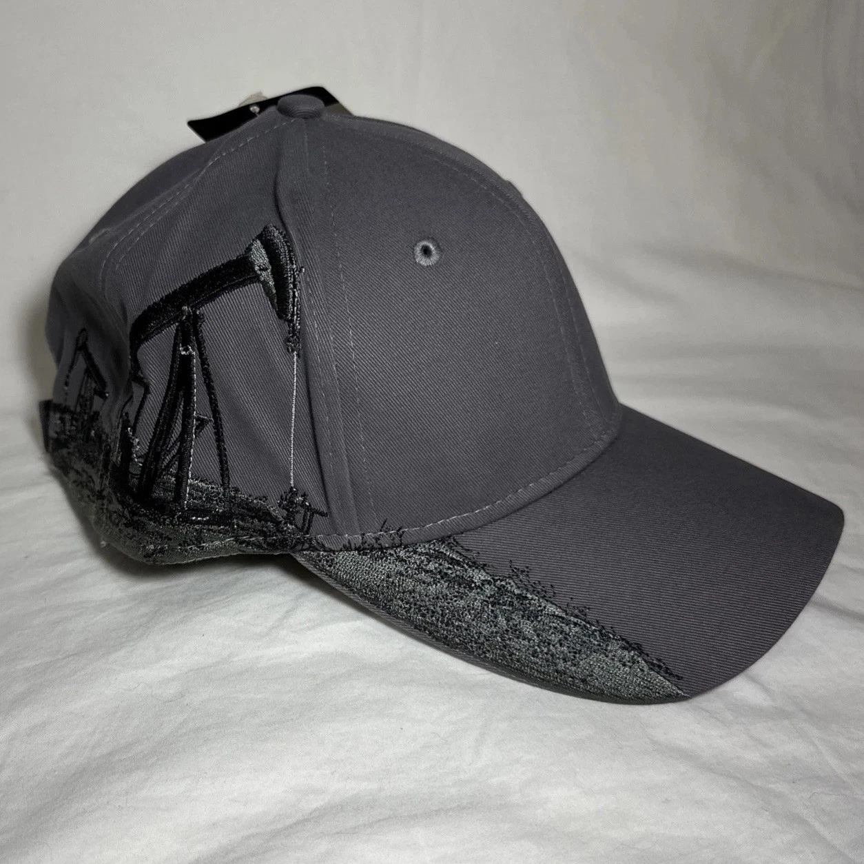 Dri Duck Oil Field Industry Series Hat Adjustable Grey Embroidered 100% Cotton