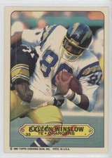 1983 Topps Stickers Kellen Winslow #33 HOF 0a3
