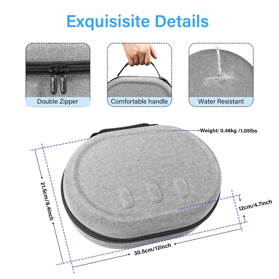 Estuche rígido de transporte Oculus/Meta Quest 3 - Máxima protección de viaje Foto 4 de 4