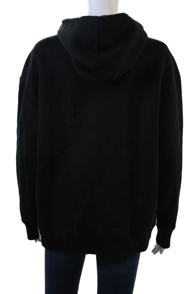 Stella McCartney Women Pullover Hoodie Black Floral Long Sleeve Size 36 - Image 3 of 4