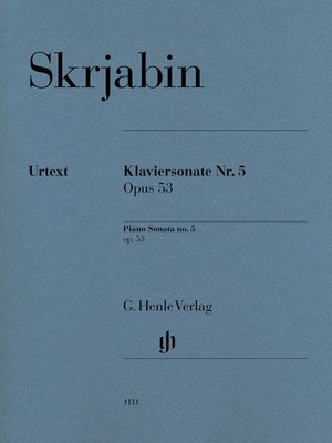 Scriabin Piano Sonata No 5 Op 53 Henle Urtext Classical Sheet Music Book