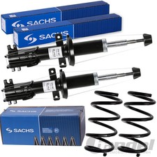 2x SACHS STOSSDÄMPFER+FAHRWERKSFEDERN VORNE passend für RENAULT TRAFFIC 2 OPEL