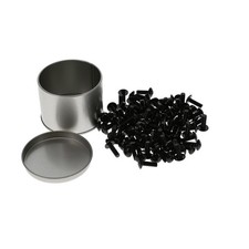 10 Pack of 10-32 Rack Screws, Black 100-Pack