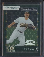 2001 Donruss Baseball ERIC CHAVEZ Career Stat Line /241 #81 Oakland A's MLB NC17