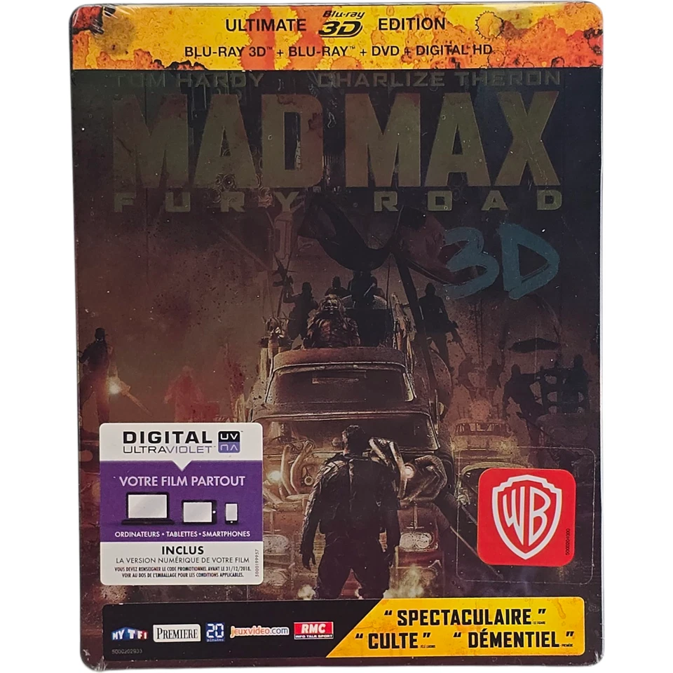 Mad Max: Fury Road SteelBook 3D + Blu-ray + DVD Limited 2015 Fnac Free Zone - Image 2 of 4