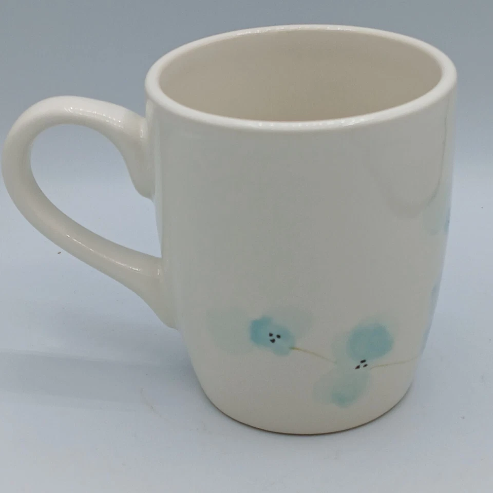 Canecas de café Threshold flores botânicas azuis e amarelas 14 oz - Imagem 4 de 4