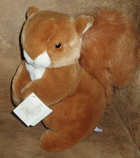 Vintage Plush Squirrel Nutkin by Eden and Book Beatrix Potter 1990 s With Book