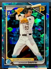 2024 Bowman Draft Chrome KONNOR GRIFFIN RC 1st Sapphire Refractor Pirates FB3