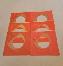 45 RPM 7" RECORD SLEEVES CO. SLEEVE 6 PACK SEE PHOTO EMI Limited Records SLV392