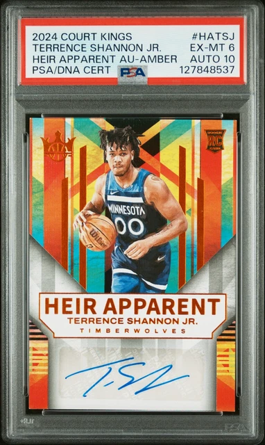 2024 AMBER #HATSJ TERRENCE SHANNON JR. 20/75 PSA 6 AUTO 10