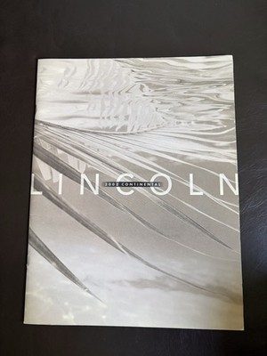 2002 Lincoln Continental Dealership Salesman Brochure - New Old Stock