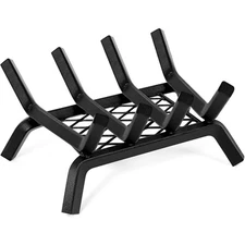 Fireplace Grates with Ember Retainer - 14 Inch Fireplace Log Grate, Wood Stov...