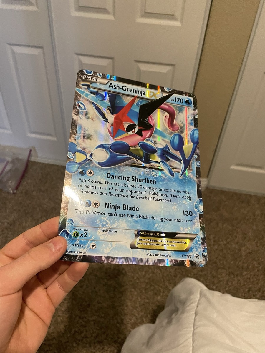 Pokemon XY XY133 Black Star Promo Oversized Jumbo Ash-Greninja EX