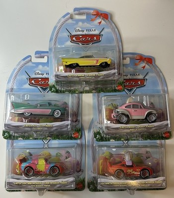 2023 DISNEY PIXAR CARS EASTER Buggy, Lightning McQueen, Ramone, flo  Set of 5
