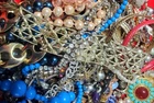 3 Lbs. Vintage to Modern Costume Jewelry Junk Tangled Estate Craft Lot (Lt # CC)