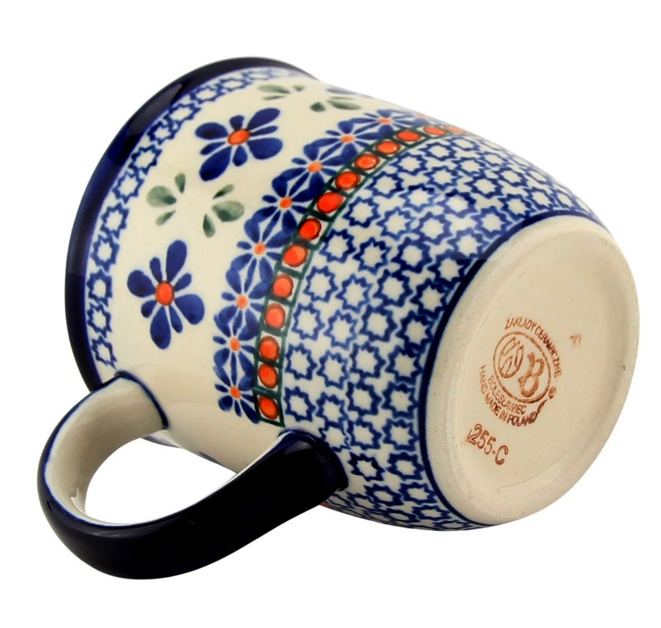 Polish Pottery 12 oz. Mug – Handcrafted Boleslawiec Stoneware by Zaklady - Image 3 of 4