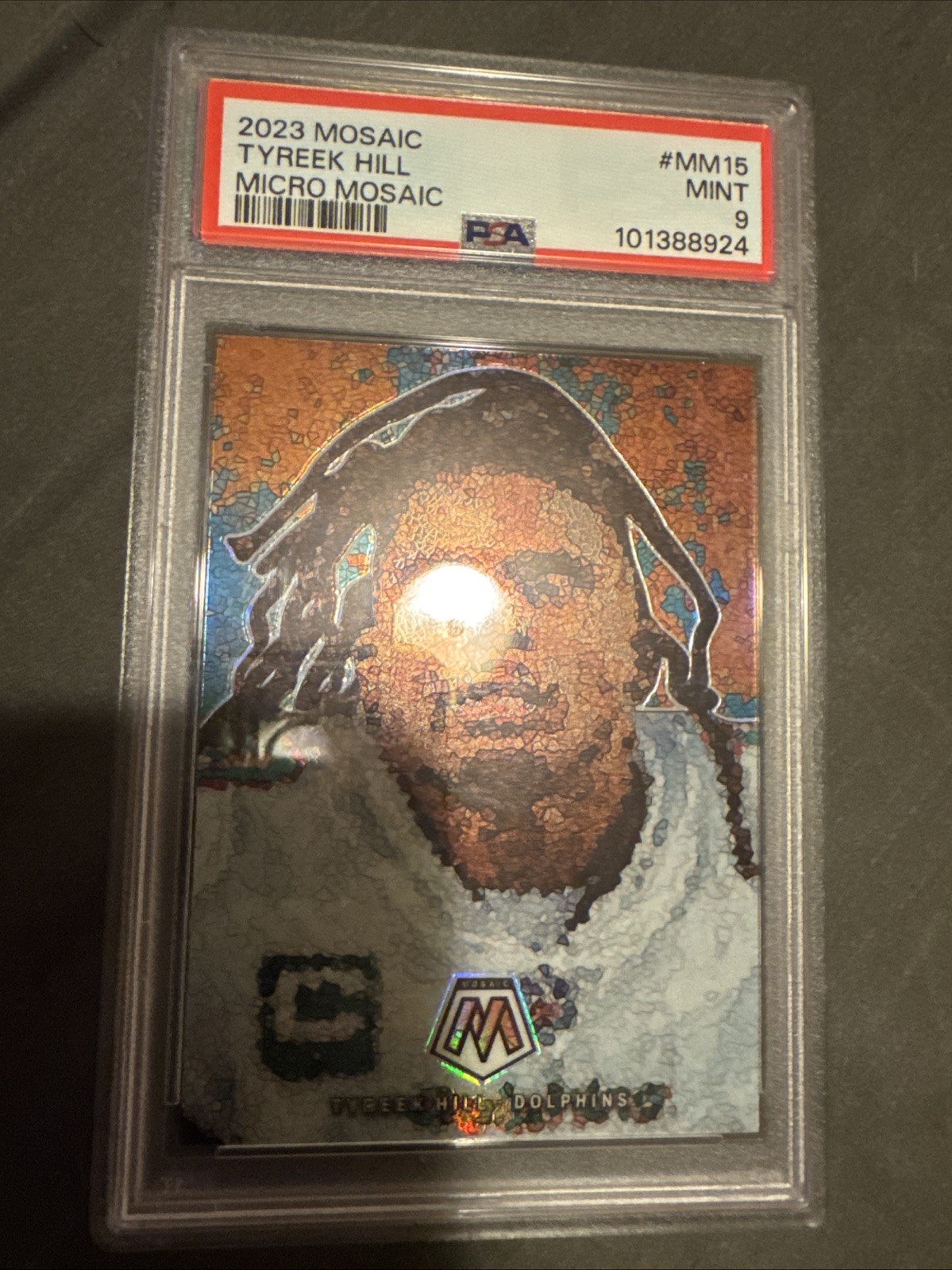 Tyreek Hill 2023 Micro Mosaic PSA 9