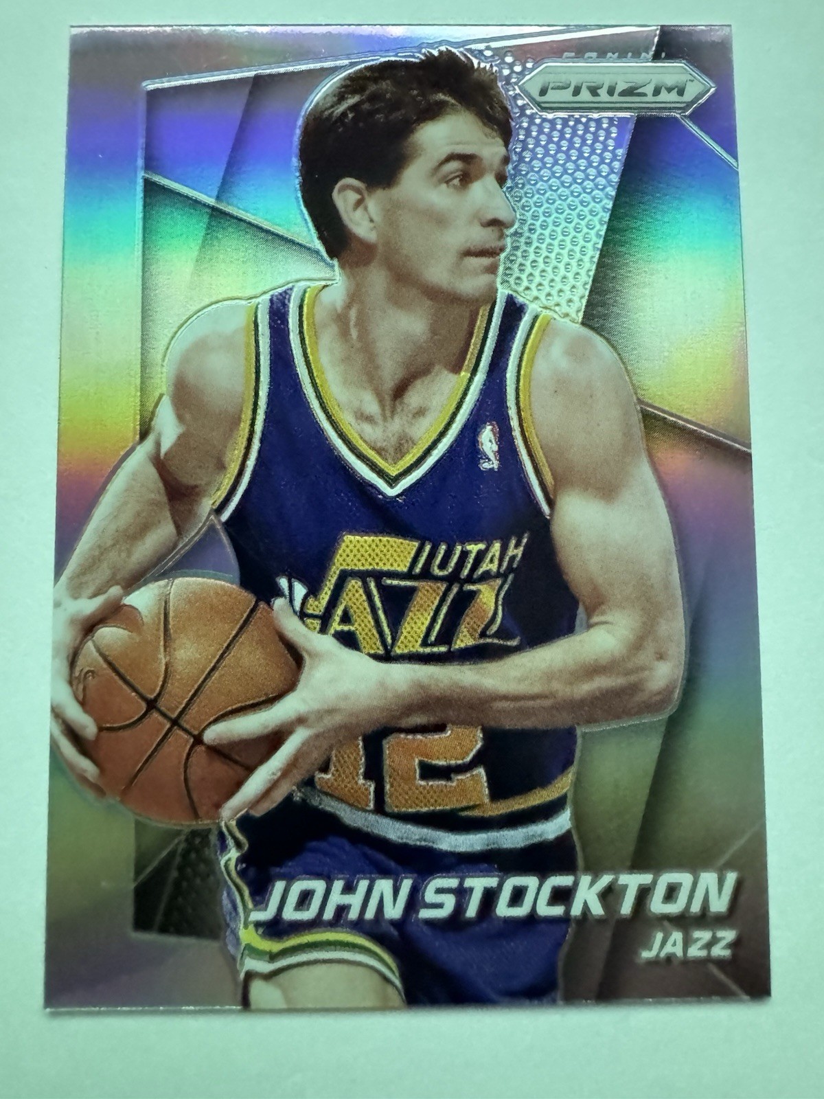 2014-15 Panini Prizm - John Stockton #154 Silver Prizm