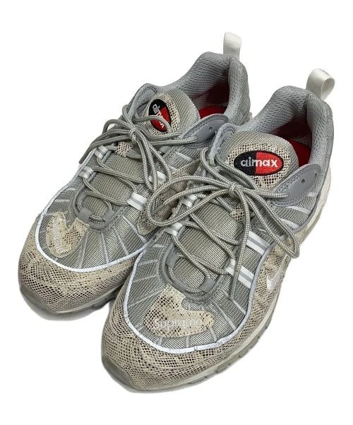 Baskets homme Nike Air Max 98 Supreme Sail blanc argent