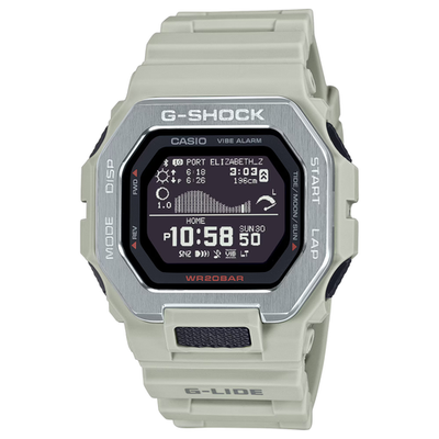G-SHOCK GBX-100 デジタル腕時計 CASIO G-SHOCK GBX-100-8 G-LIDE BLUETOOTH GRAY / TAN DIGITAL WATCH