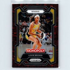 2024 Panini WNBA Monopoly Prizm Lexie Brown #41 Classic Red Icons Sparks
