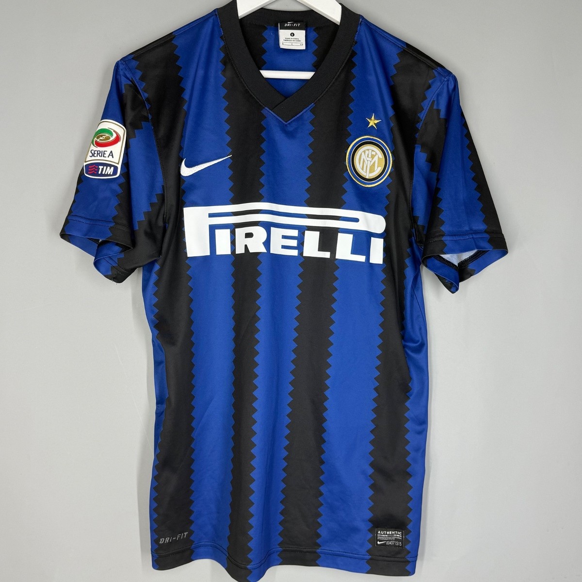 INTER MILAN 2010 2011 HOME SHIRT JERSEY NIKE 382250-010 sz S MEN
