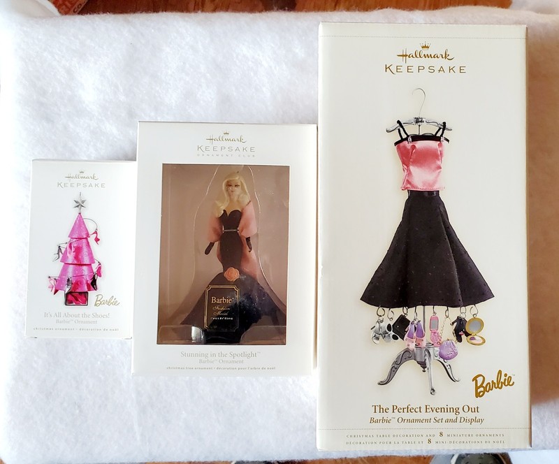 Lot of 3 - Hallmark Keepsake Barbie Ornaments. 2006, 2009 And 2011. NOS, SEALED 