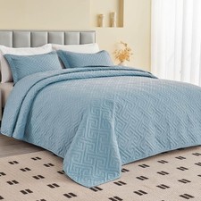 Oversized King Bedspreads 128x120 Extra Tall/Large King/Cal King Bed Quilted