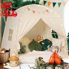 Large Teepee Tent for Kids: with Star Lights Flags - Tent for Kids Indoor T...