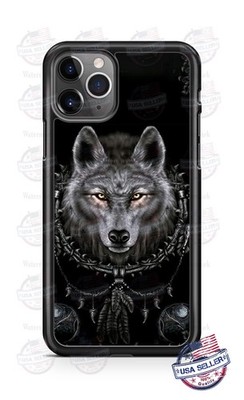 Dream Catcher Black Wolf Personalize Phone Case for iPhone 16 Samsung A15 Google