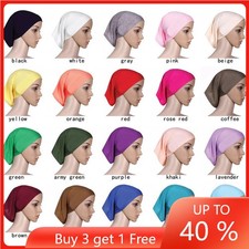 Muslim Inner Hijab Caps Tube Cap Abaya Arab Underscarf Islamic Cotton Headwear
