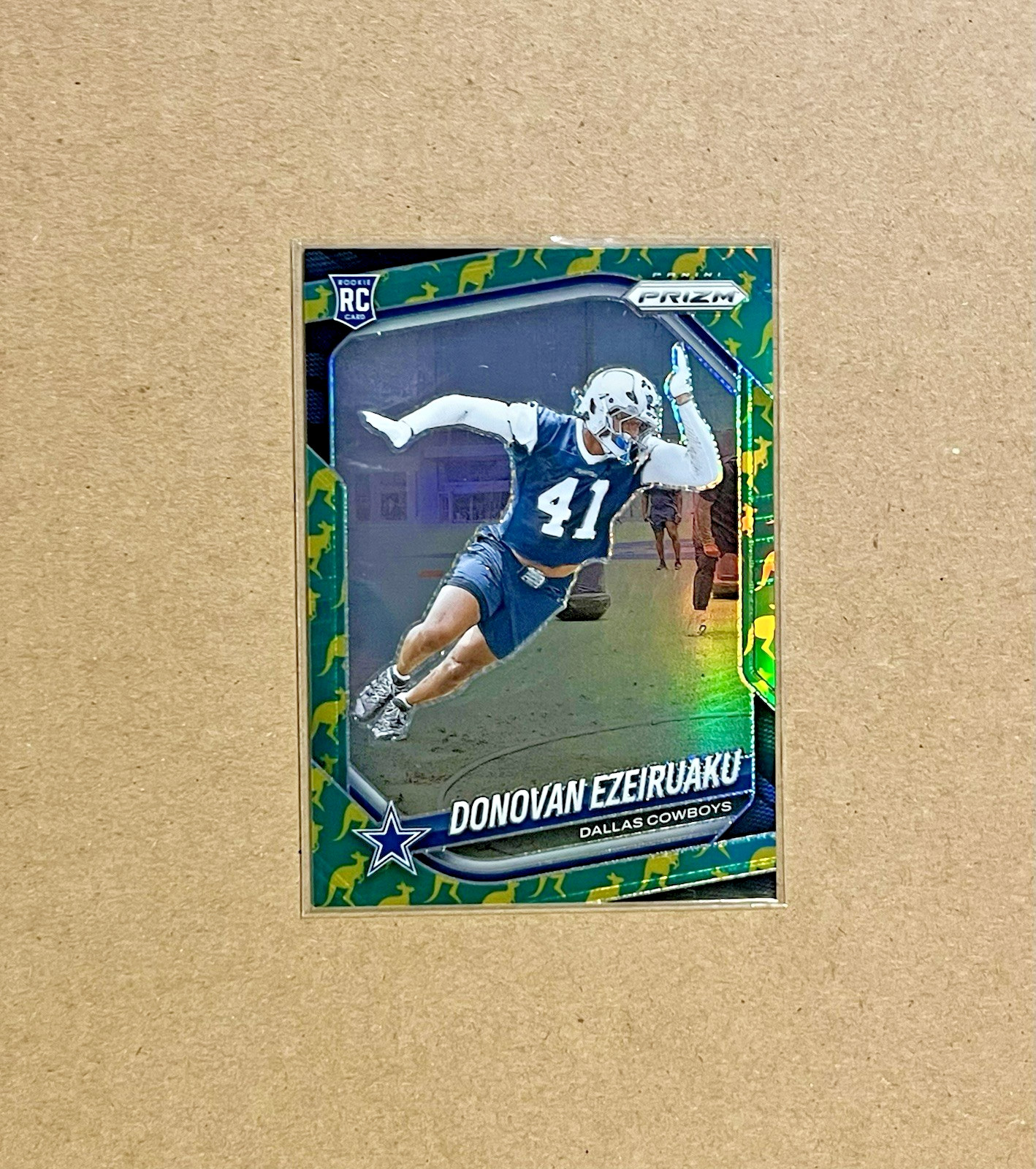 2025 Prizm International Donovan Ezeiruaku Rookie Kangaroo /61 #314 Cowboys RC