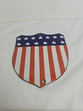 Porcelian Flag One Side 6x 5 1/4