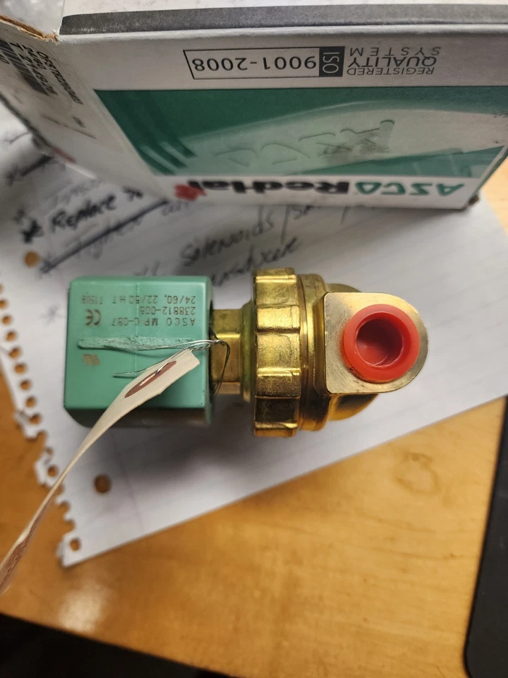 Electroválvula ASCO OFST8220G403 3/8 pulgadas NPT 120V 60Hz normalmente cerrada Foto 3 de 3