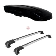 Dachbox Thule Vector M + Dachträger Thule für Audi A3 Sportback (5-Türer) 8V set