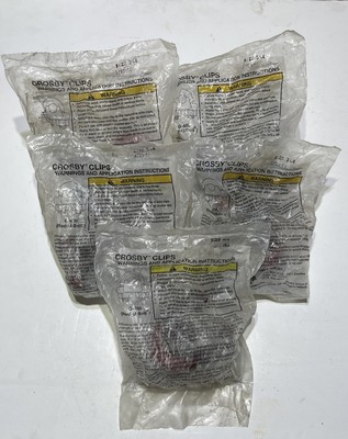 Lot of 5 Crosby Clips 3/4  G-450 U-Bolt Wire Rope Clip Clamp Genuine
