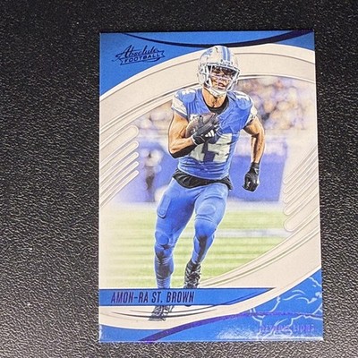 2025 Panini Absolute #45 Amon-Ra St. Brown Purple