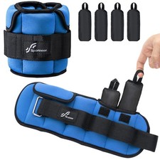 Adjustable Ankle Weights for Women and Men  1 Pair 1 2 3 4 6 7 8 10 lbs Upgrad...