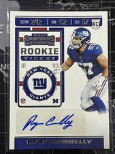 2019 Contenders #240 Ryan Connelly Autograph Rookie Ticket RC NewYork Giants N60