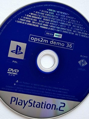 OPS2M Demo 36 (PAL Sony PlayStation 2 PS2 Disc FFX Futurama Tekken ZoE Jak Kya)