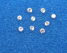 Natural Loose Round Diamonds 0.29 Ct Tol, 9 Pcs  H / SI, 1.9-2.0  MM W
