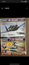 Lindberg 2 Pack 1/72 F6F Hellcat + P-51B Mustang Military Aircraft Model Kits